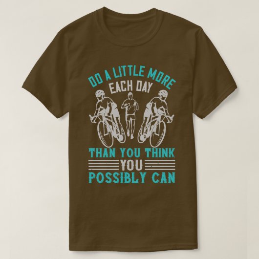 T-shirt Running Faites un peu plus que vous ne pensez (Design devant)