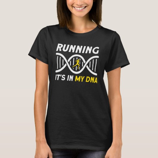 T-shirt Running It's In My Dna Marathon Streak Runner (Devant)