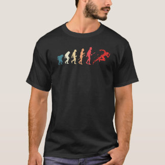 T-shirt Running Man Evolution Graphic Cross Country Runner