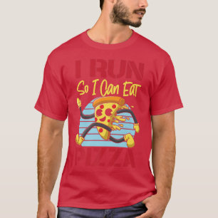 T-shirt Running Runner Half Marathon Pizza I
