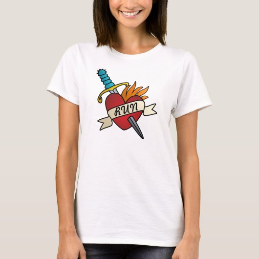 T-shirt Running Tattoo Runners (Devant)