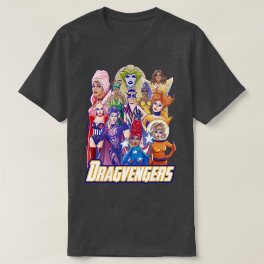 T-shirt RuPauls Dragvengers Tous les gagnants (Design devant)