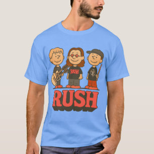 T-shirt Rush Band Charlie Brown Mashup FADED ami