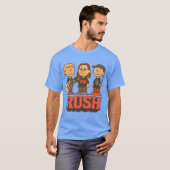 T-shirt Rush Band Charlie Brown Mashup FADED friend (Devant entier)