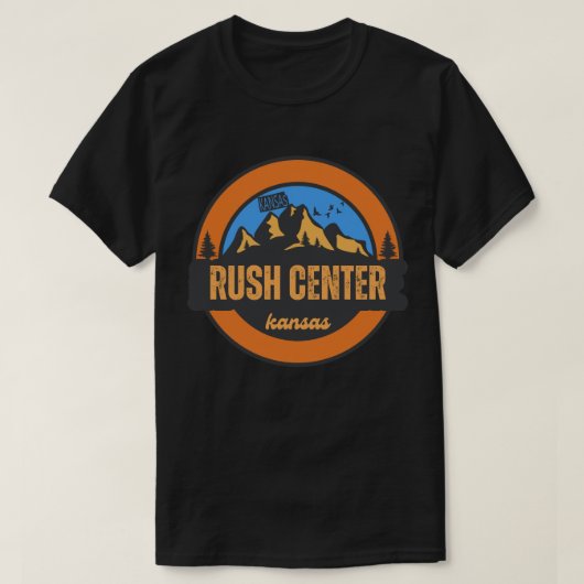 T-shirt Rush Center, Kansas (Design devant)