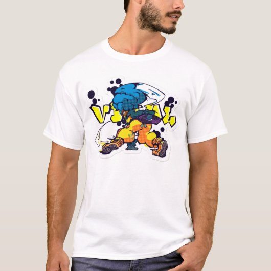 T-shirt rush de bombe cyberfunk (Devant)
