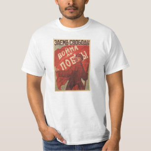 T-shirt russe d'affiche de 2ÈME GUERRE MONDIALE