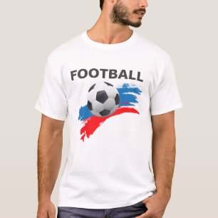T-shirt russe masculin de football