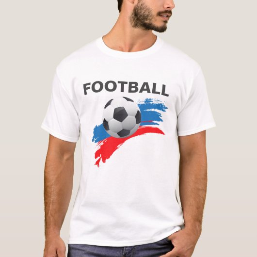 T-shirt russe masculin de football (Devant)