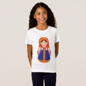 T-Shirt Russe Matryoshka Girls (Devant entier)