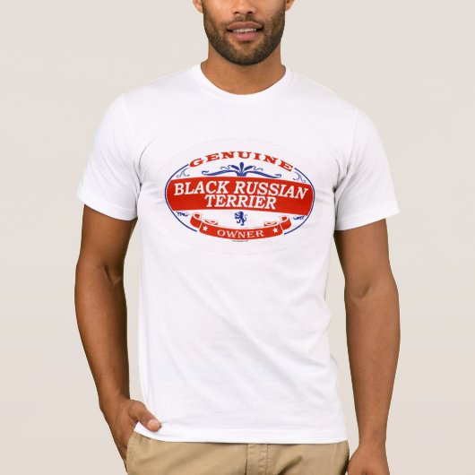 T-shirt Russe noir Terrier (Devant)