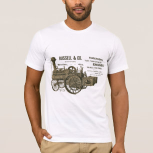 T-shirt Russell and Co. Steam Traction Engine farm 1889
