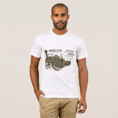 T-shirt Russell and Co. Steam Traction Engine farm 1889 (Devant entier)