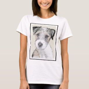 T-shirt Russell Terrier Peinture rugueuse - Art Chien orig
