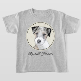 T-shirt Russell Terrier Peinture rugueuse - Art Chien orig