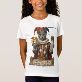 T-Shirt Russian Blue Arlequin Cat