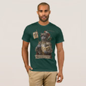 T-shirt Russian Blue Conquistador Cat – Honor & Legacy (Devant entier)