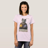 T-shirt Russian Blue Einstein Cat - Imagination (Devant entier)
