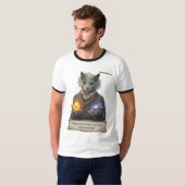 T-shirt Russian Blue Einstein Cat - Imagination (Devant entier)