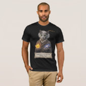 T-shirt Russian Blue Einstein Cat - Imagination (Devant entier)
