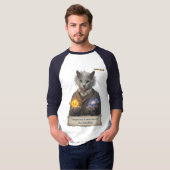 T-shirt Russian Blue Einstein Cat - Imagination (Devant entier)