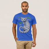 T-shirt Russian Blue Hypno Cat (Devant entier)