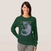 T-shirt Russian Blue Hypno Cat (Devant entier)