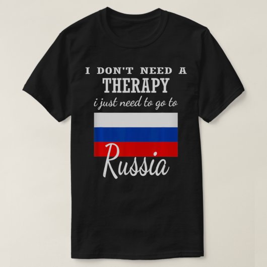 T-shirt Russie cool Cadeau russe Russie (Design devant)