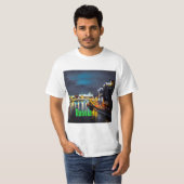 T-shirt Russie ou Fédération de Russie Moscou la nuit (Devant entier)