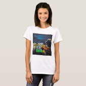 T-shirt Russie ou Fédération de Russie Moscou la nuit (Devant entier)