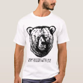 T-shirt Russie : Poutine, un ours d'amour (Devant)