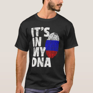T-shirt Russie russe Drapeau C'est dans mon ADN cadeau de