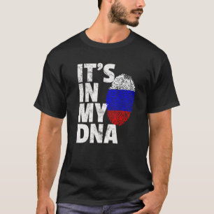 T-shirt Russie russe Drapeau C'est dans mon ADN cadeau de