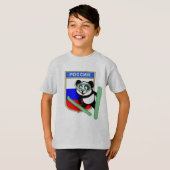 T-shirt Russie Ski-jumping Panda (Devant entier)