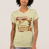 T-shirt Rust Burnt Orange Brown Sud-Ouest d'inspiration Ar (Devant)