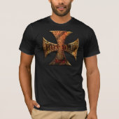 T-SHIRT RUST-MALT-CROSS-FLAT-001 (Devant)