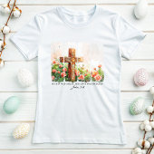 T-shirt Rustic Cross Easter Tee; Jean 3:16 Foi chrétienne