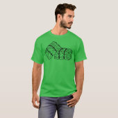 T-shirt Rustic Hay Bales Sketch (Devant entier)