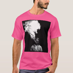 T-shirt Rustin Cohle Du Véritable Détective Fumant Un Ciga