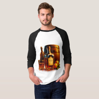 T-shirt rustique à manches raglan Whiskey Barrel –