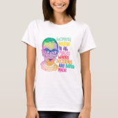 T-shirt Ruth Bader Ginsburg Femmes Dans Tous Les Endroits (Devant)