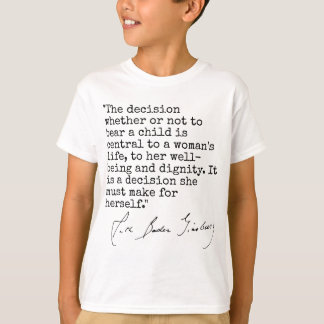 T-shirt Ruth Bader Ginsburg - La décision d'élever un enfa