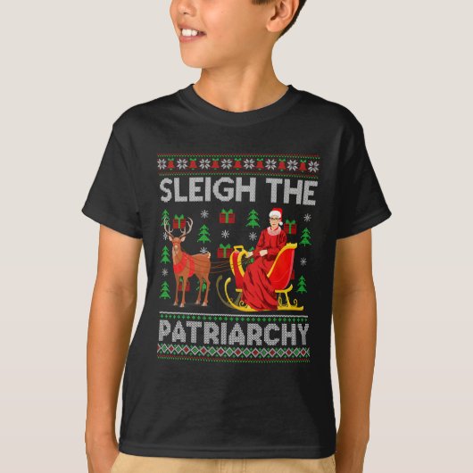 T-shirt Ruth Bader Ginsburg Rbg Xmas Sleigh P (Devant)