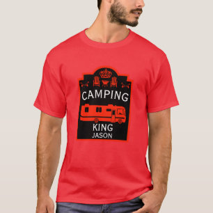 T-shirt RV Camping King USA