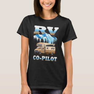 T-shirt Rv Co Pilote Motorhome Camping Voyage Vacances Cou
