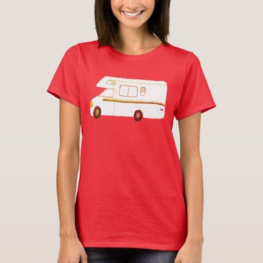 T-shirt RV vintage Retro Camper Motorhome (Devant)