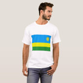 T-shirt rwanda flag (Devant entier)