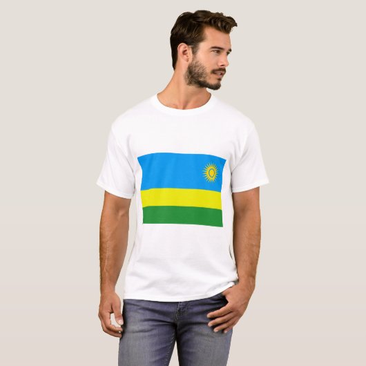 T-shirt rwanda flag (Devant entier)