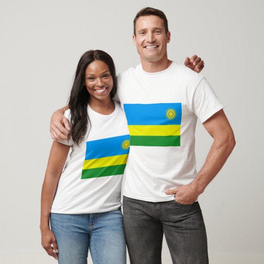 T-shirt rwanda flag (Unisexe)