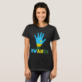 T-shirt RWANDA Hand Up Drapeau I Love RWANDA Travel (Devant entier)